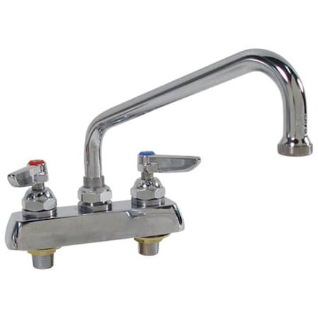 T&S Brass Faucet, 4"Deck , 8"Spt, Leadfree 1111